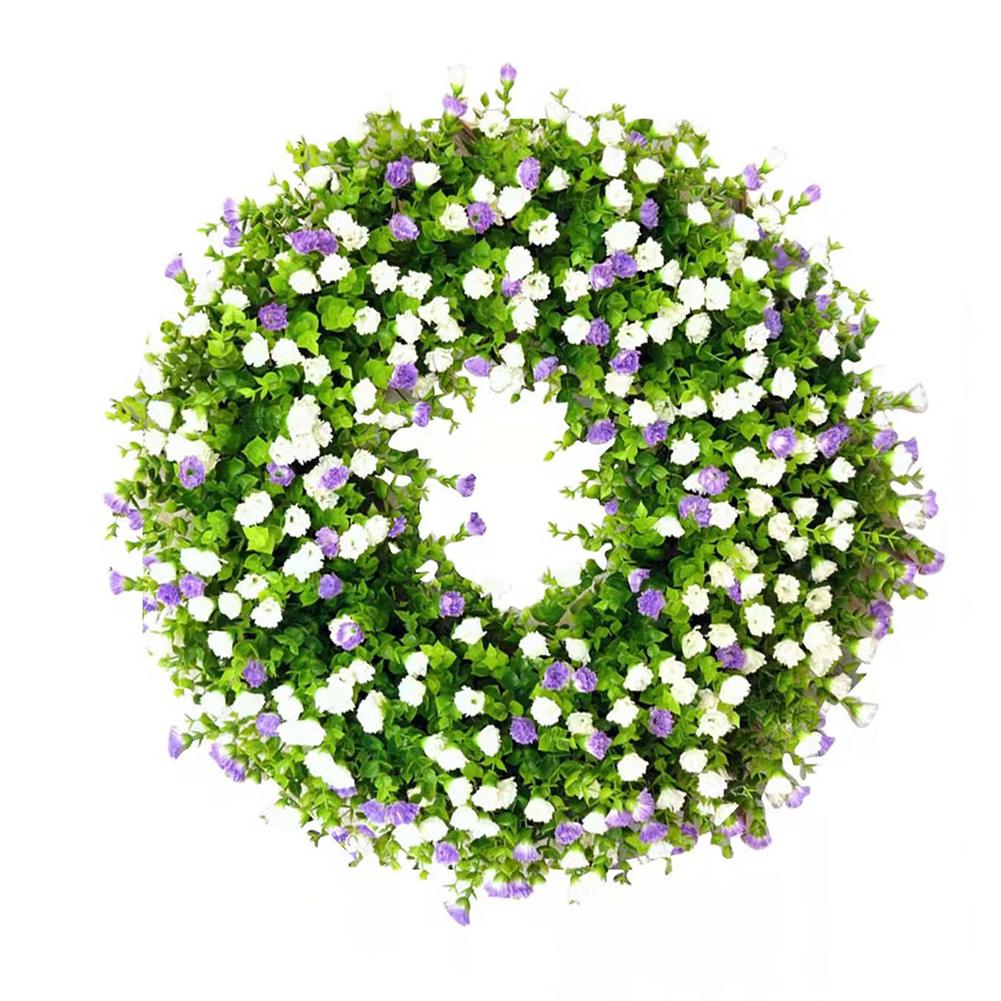 

Яркий весенне-летний венок для гостей свадебных площадок белый