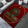 Moroccan Football Crest Custom Name Carpet Rug For Living Room Bedroom Home Sofa Decoration Kids Play Nonslip Floor Mat