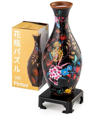Pinto 160-teiliges 3D-Vasenpuzzle "Schöne Blumen" (11x11x24cm) - Blumenarrangement, Hydroponik-kompatibel, Geschenk, Dekoration [S1031]