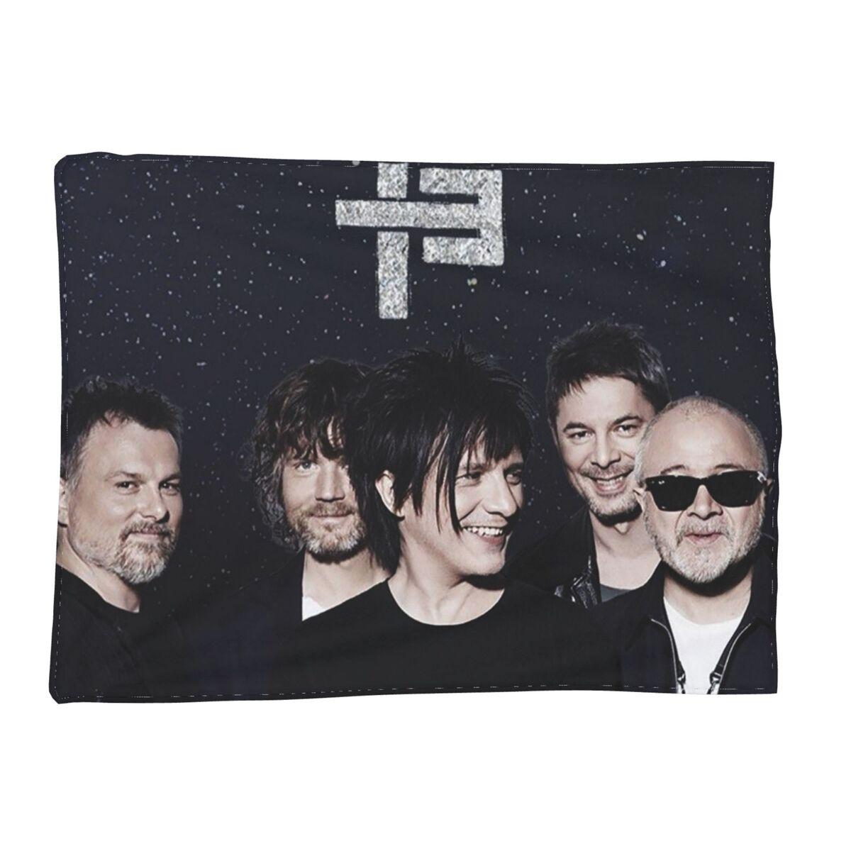 Tour Indochine Tokaug French Rock Band Singer Blanket Soft Warm Flannel Throw Blanket Plush for Living room Picnic Travel Sofa Size: 75*100cm, Weight: 230 GSM