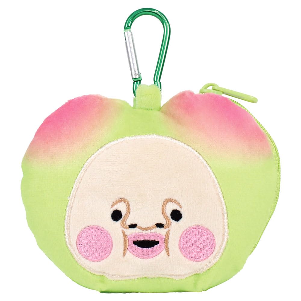 

Tees Factory Kobito Zukan Plush Toy with Carabiner, Zippered Mascot, Plum Plum, H115 x W120 x D45mm, KD-5546162SU