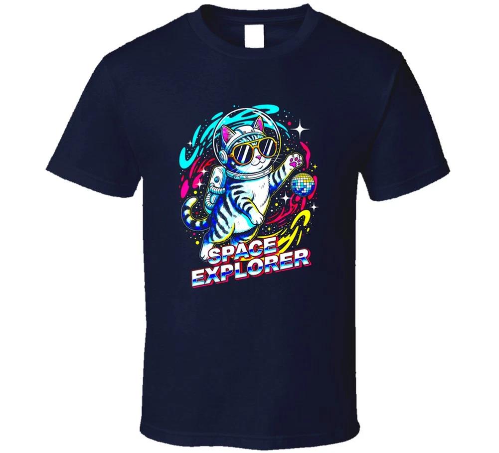 Cat Astronaut Space Explorer Kitten Cute Cool Stars Galaxy Trending Gift Funny T S