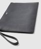 Waprolux Comfort Leather Clutch Bag Genuine Leather iPad Ceremony 616212 [FUJITAKA] A4, Men's Bag, No. (Black)