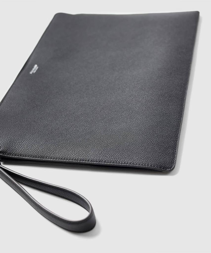 Waprolux Comfort Leather Clutch Bag Genuine Leather iPad Ceremony 616212 [FUJITAKA] A4, Men's Bag, No. (Black)