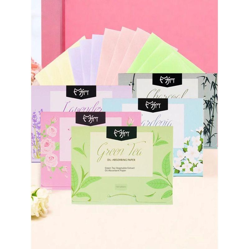 

Матирующие салфетки для лица Летние Освежающие Удаление Жира Портативные Экстракция Растений Аромат Матирующие Салфетки 100 Штук Инструменты для Макияжа Mint [100] boxed