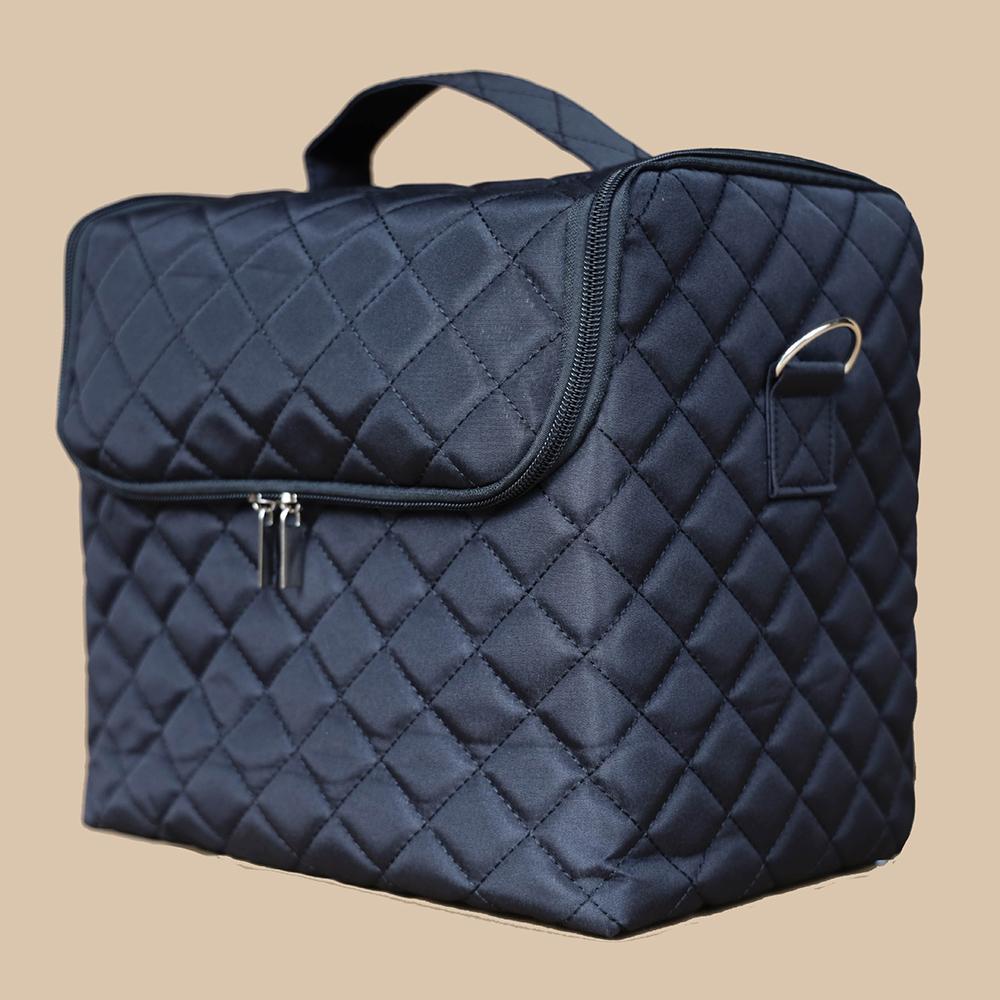 Portable Makeup Cosmetic Bag Organizer Beauty Nail Toolbox Large Capacity Travel Storage Bag Simple Handheld Makeup Case