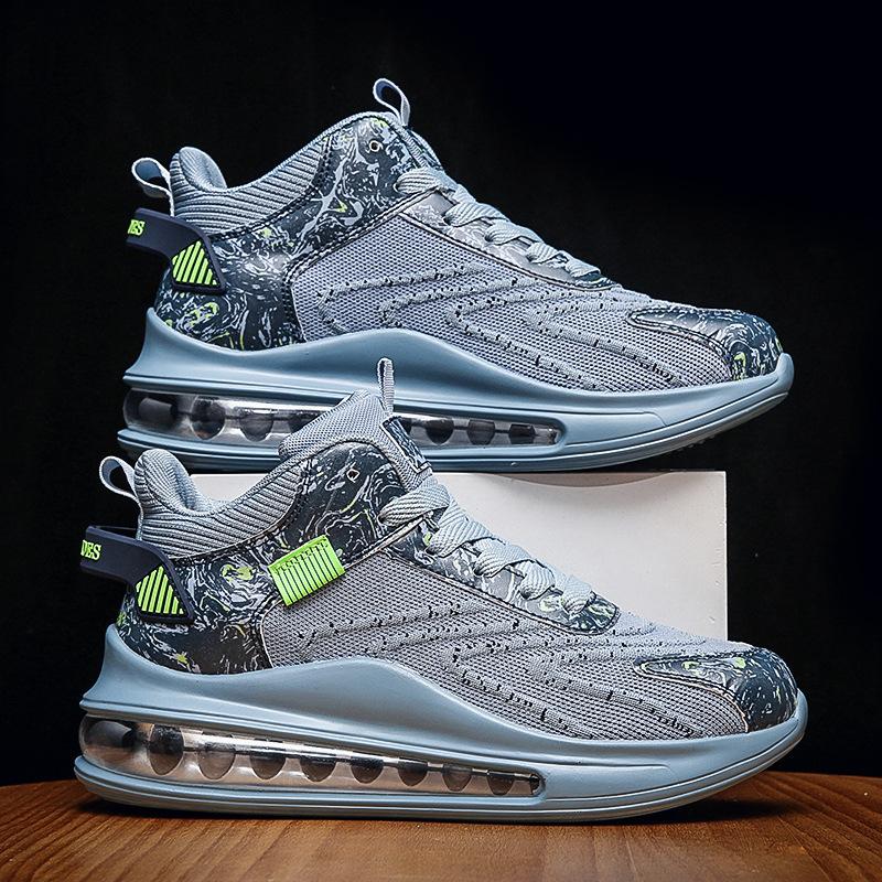 Herbst neue Herrenschuhe Sportschuhe Fliegenstrick atmungsaktiv Laufschuhe Jugendschuhe Vollfuß-Luftpolsterung Übergröße