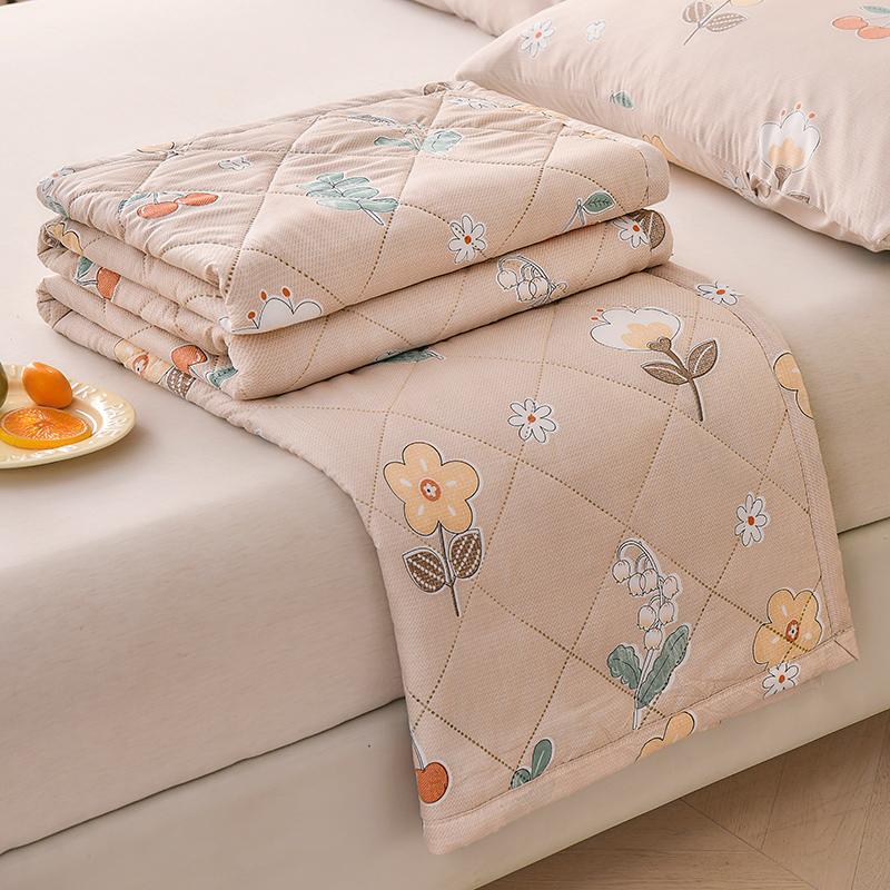 Bonenjoy Soft Quilt Plaid Style Duvet Quilted Summer Blanket Adults Kids Room Comforter edredones Home Bedspread (No Pillowcase)