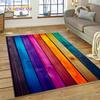 Colorful Wood Grain Timber Customized Carpet Rug for Bedroom Living Room Home Sofa Decoration,Child Game Large Decor Floor Mat