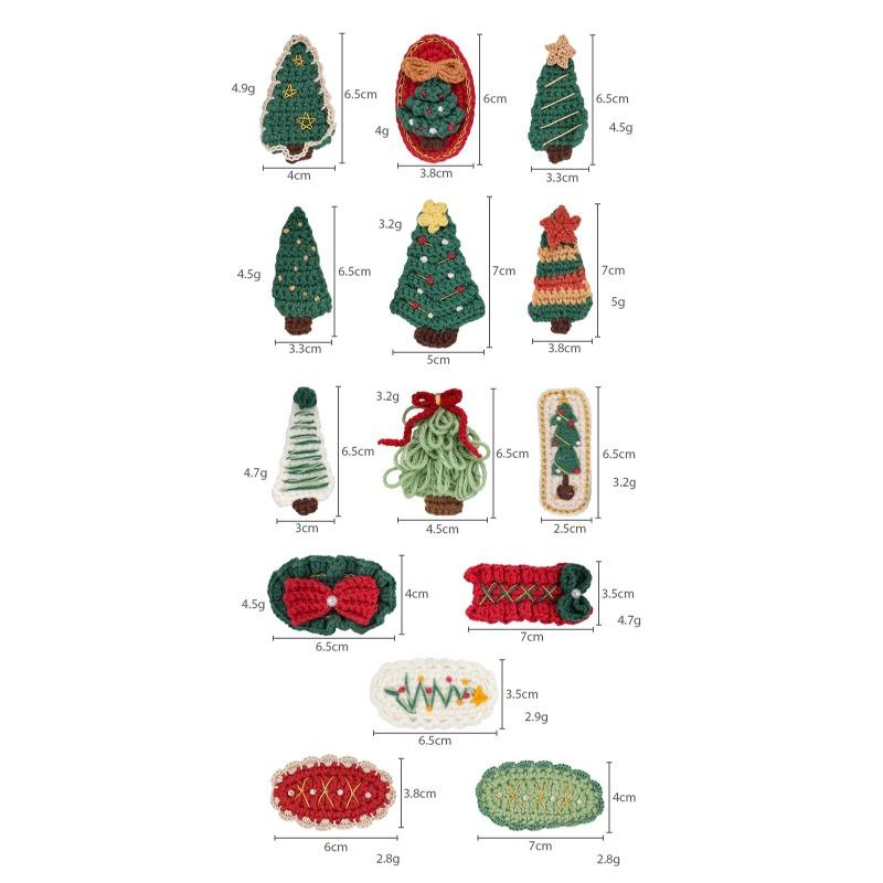 Christmas Series Hair Clips Winter Wool HairPins Christmas Tree BB Clips for Woman Girls Sweet Barrettes Children Cute Headdress