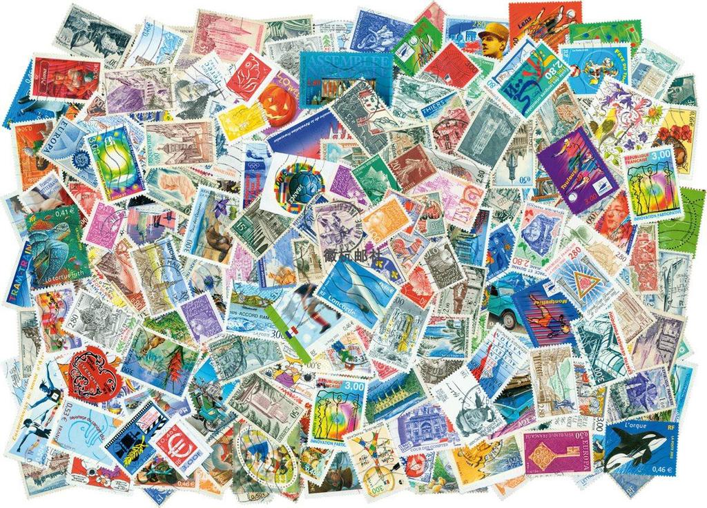 100 Different Real Stamped French Stamps Postage France Post Stamps Collection Crafts Postage Stamps For Scrapbooking Material