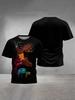 Children's Clothing Boys Girls 3D Printed Dinosaur T-Shirt Summer Short Sleeve Boy Clothes Casual Children Top Kids Clothing