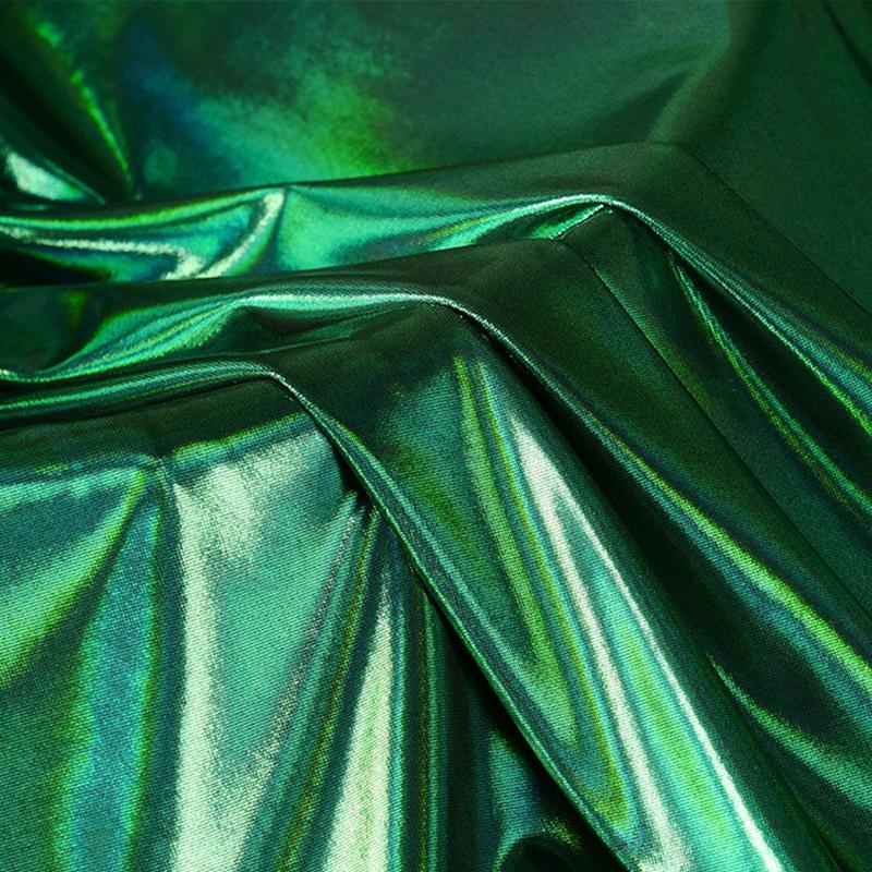 Glitter Laser Fabric Soft Shiny Liquid Iridescent Holographic Cloth DIY Sewing Stage Costume Wedding Party Background