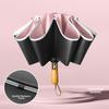 New 10-Rib Automatic High-End Business Log Handle Sunshade Umbrella with Custom Logo