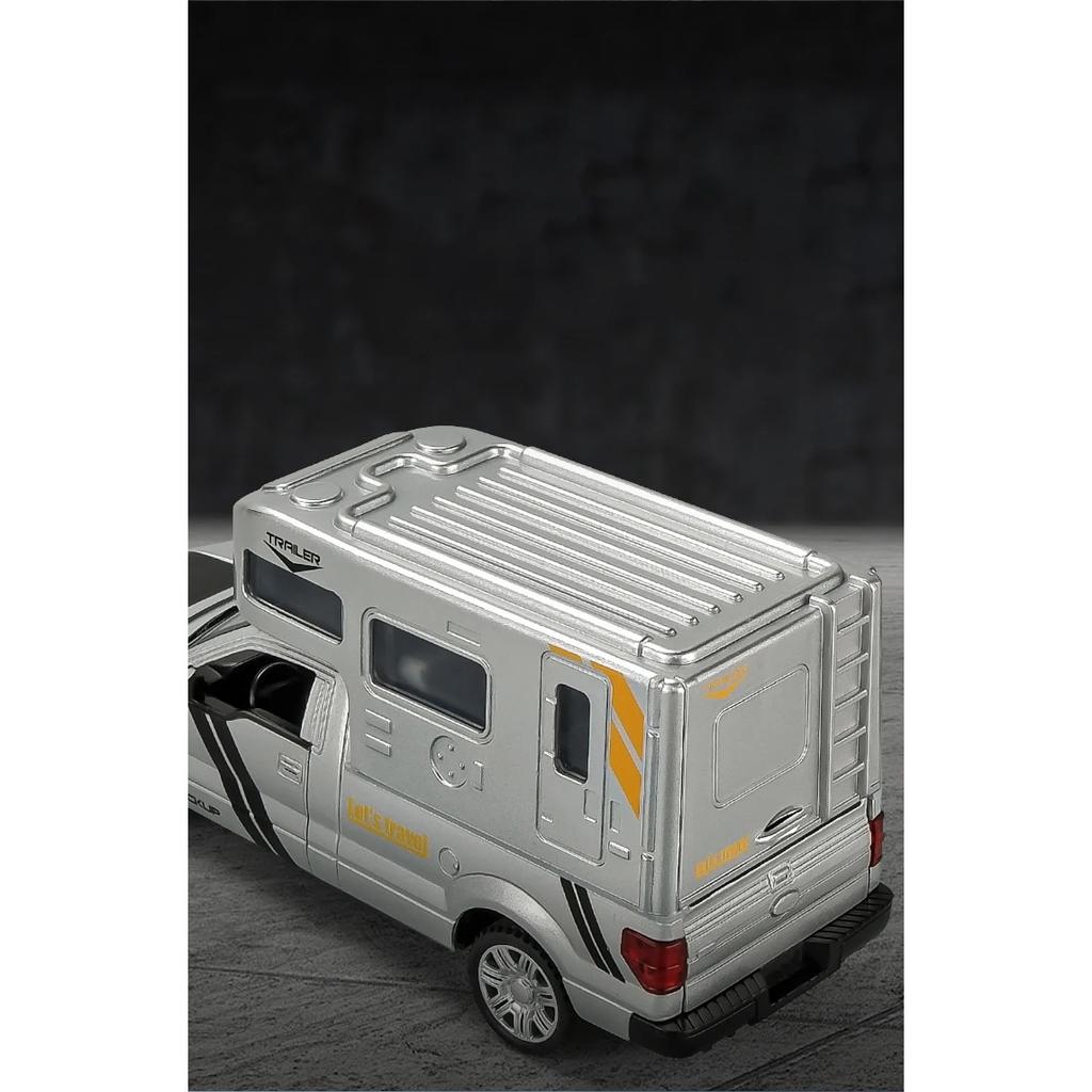 1/32 Ford F150 RV Pickup Truck Alloy Die Cast Toy Car Model Sound and Light Children's Toy Collectibles Birthday Gift