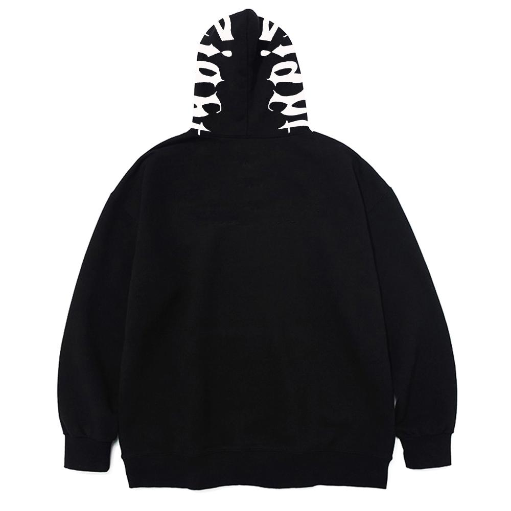 Eightvolume Ev Wrap Around Pride Oversized Zip-Up Hoodie (Black)