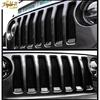 Front Grille Erts & Headlight Cover Trim Fit For Jeep Wrangler JL 2018-