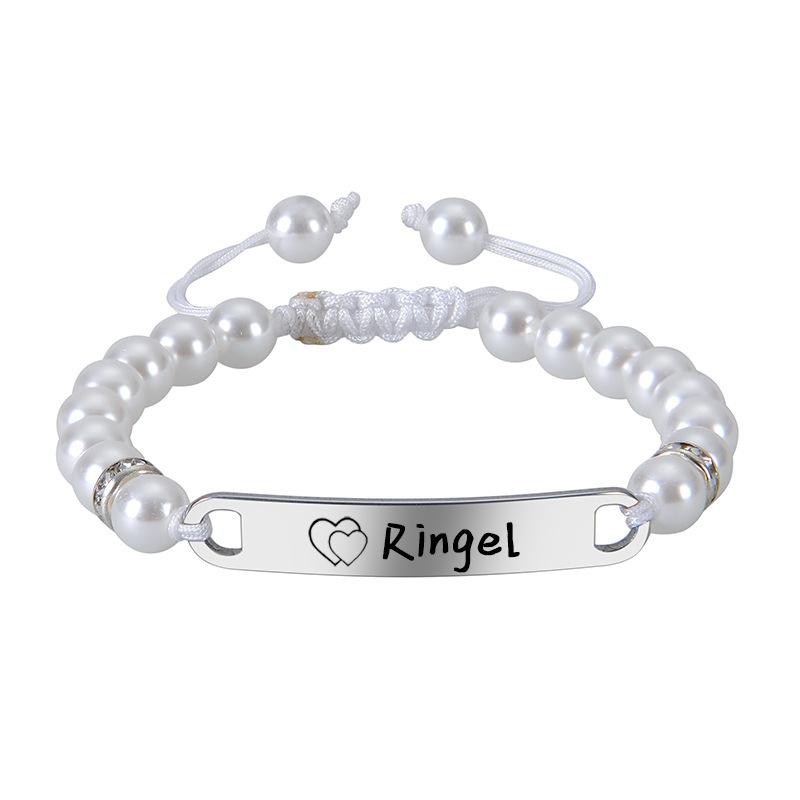 

JYL TS Bracelet Men s Double Row Beads Enhances Stability & Strength Pearl-Custom колір темно лави