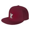 Fashion American Shorthair happy Flat Brim Sun Hat  Denim Outdoor Hat Caps For Unisex