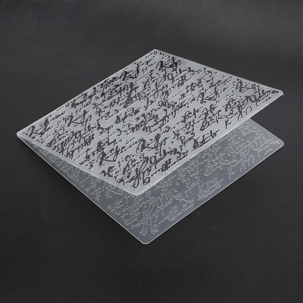 2pcs Reusable Polymer Embossing Mold Polymer DIY Embossing Plate Embossing Folder  Scrapbooking
