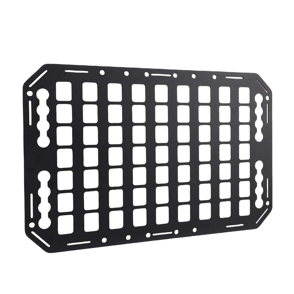 Truck Bed Molle Panel Aluminium Alloy Multifunctional L Track Storage Organizer for Car SUV RV 483x311x2mm