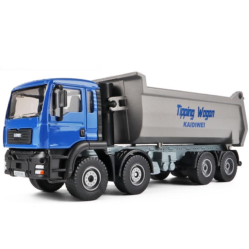 Heavy Dumper Lorry Truck 1/50 Diecast Metal Toy Engineering Car For Children Vehicle Model Miniature Collection Gift For Boys