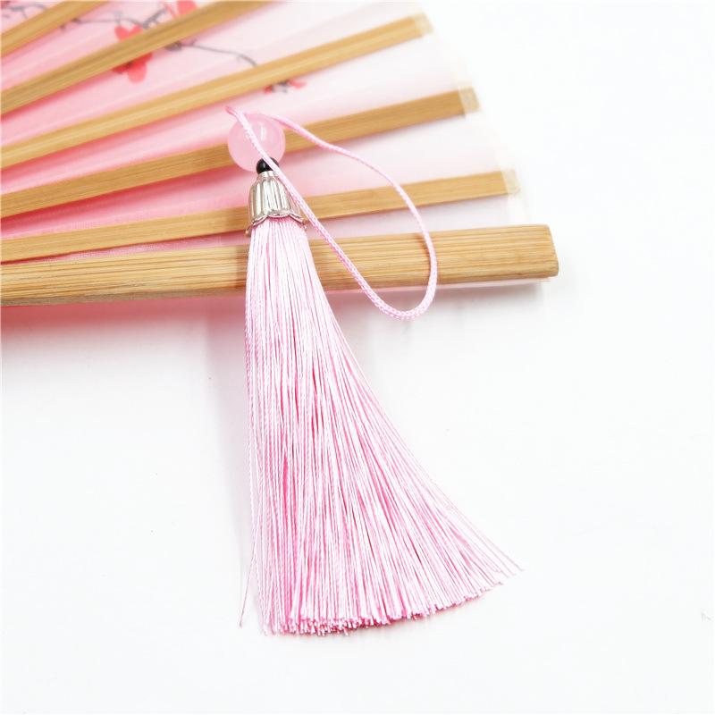 Material Antic DIY Lung cu Franjuri pentru Urechi, Mare, Pandantiv Nod Chinezesc, Articol de Păr, Accesorii Bijuterii Agățate pentru Urechi din Mătase de Gheață