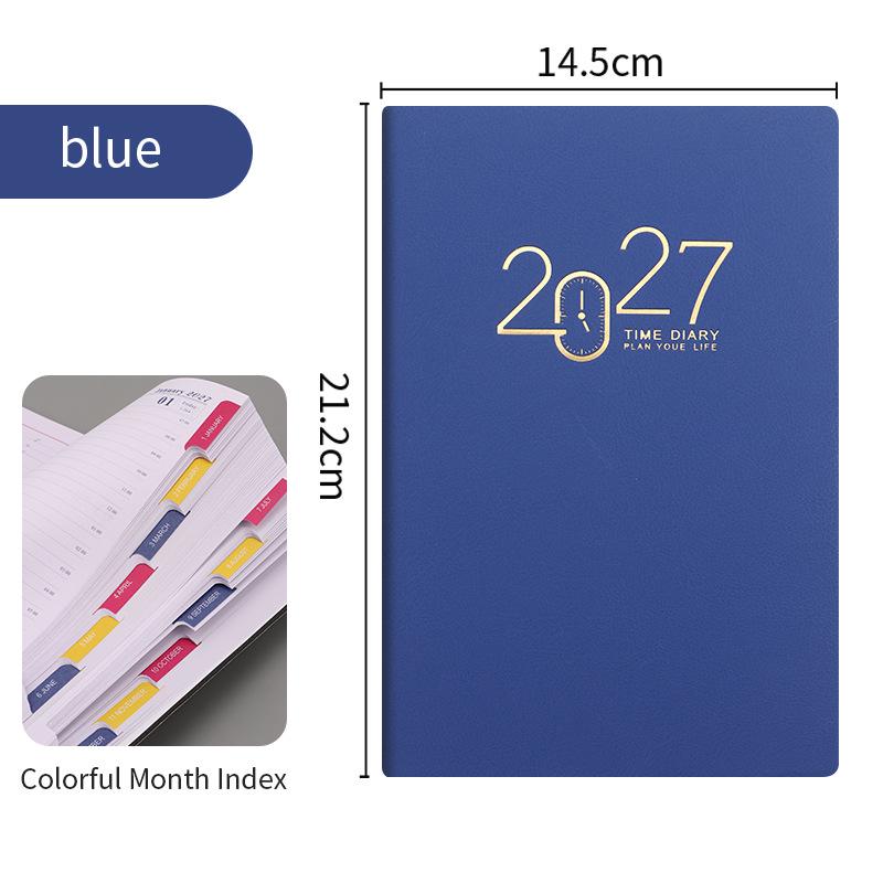 2026 One Page Per Day Planner - English, Spanish, Portuguese Diary Calendar