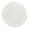 White Vertical Stripe Knit Christmas Tree Skirt with Wave Edge for Family Decoration