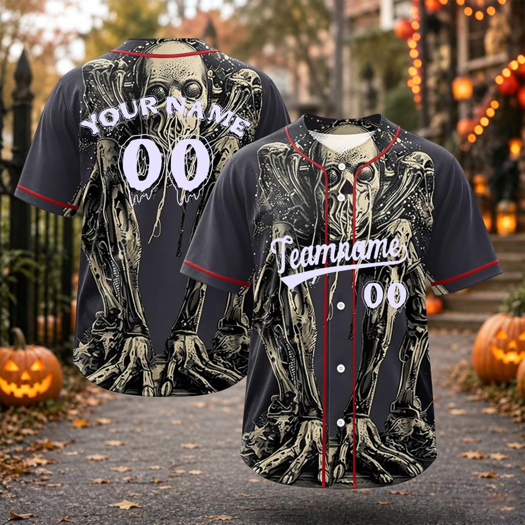 Unisex Adult Youth Halloween Baseball Top for Costume Party