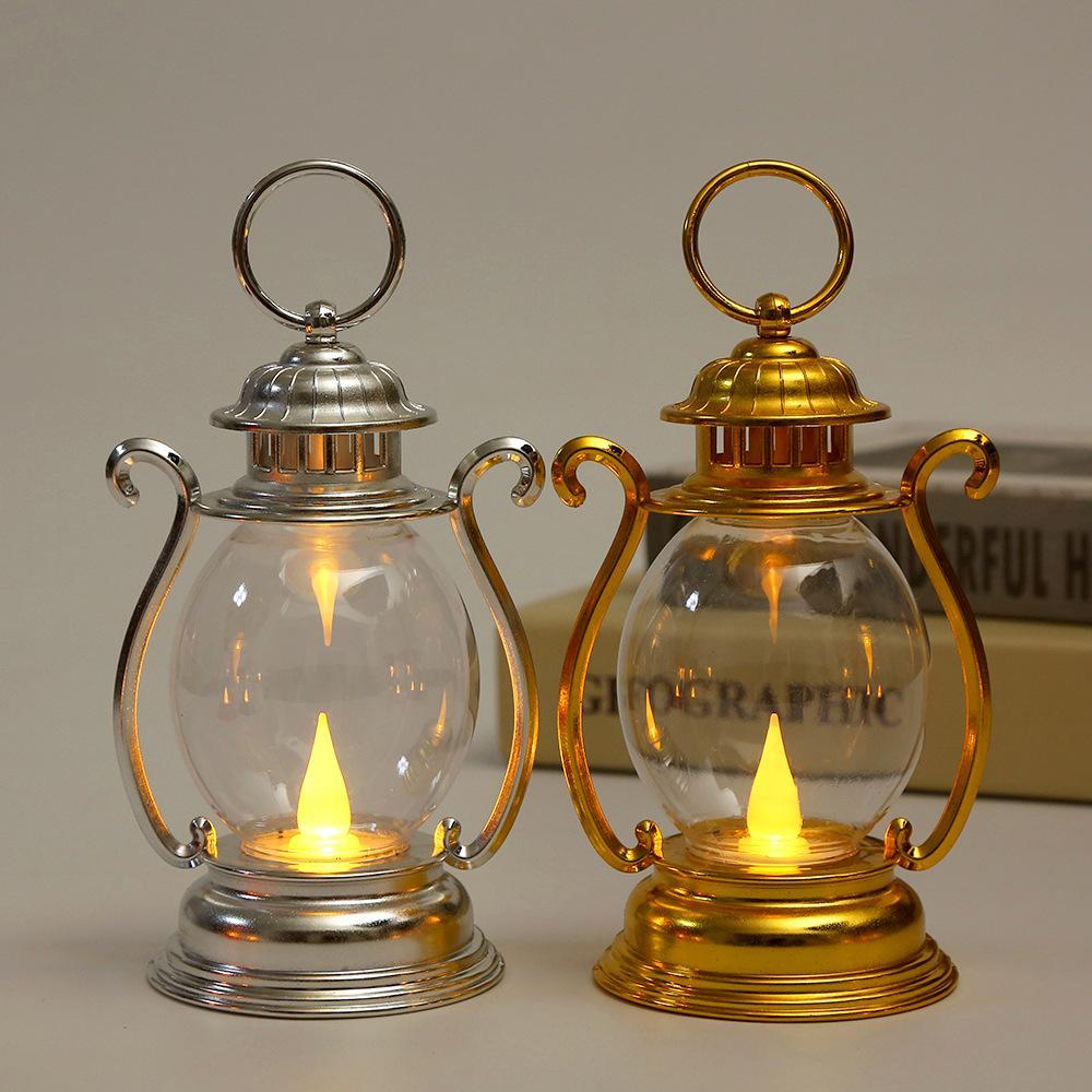 Retro LED Camping Light Hanging Tent Light Portable Horse Lantern Outdoor Kerosene 3 Lighting Modes Lighting