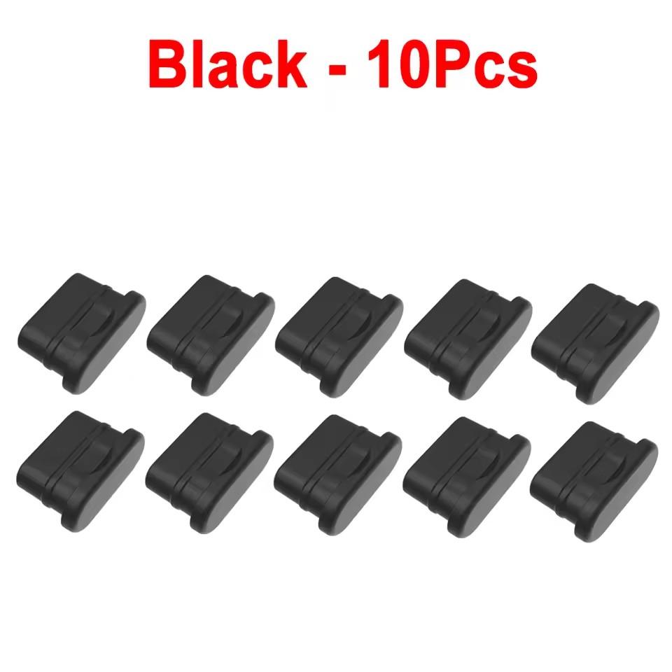 Type C Dustplugs USB-C Dust Cover Soft Silicone Type-C Charging Port Protector Protective Anti-dust Caps for IPhone Samsung