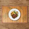 Vintage Bamboo Placemat Foldable Heat Insulation Pad Table Decoration Tableware Pad  Family Party