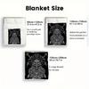 Odin Viking Warrior 2D Flat Pattern Flannel Blanket High Quality All Seasons Warmth and Comfort Perfect for Christmas Gifts.