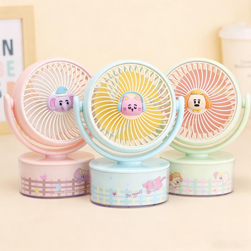 Colorful Party Series USB Desktop Fan: Silent Three-Speed Fan for Office, Desk, or Dorm Colorful Party Series