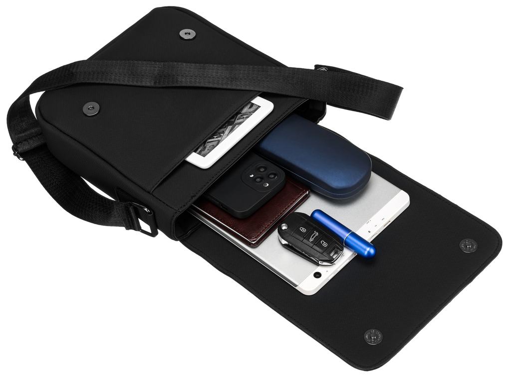 Men's PU bag R-652-2-6847 black