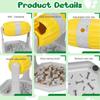 Rolling Treat Dispenser Dog Toy With Food Opening NonSlip Base Interactive Feeding Game For Canine Enrichment