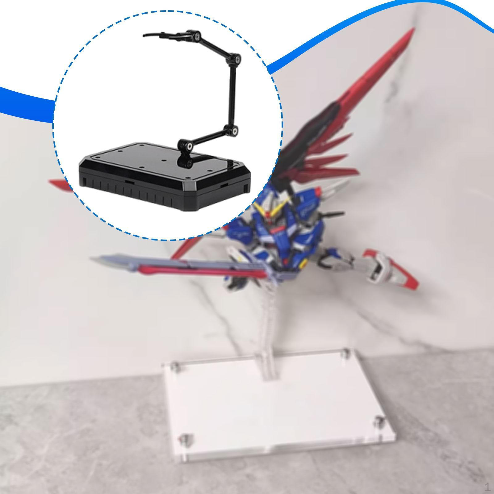 Action Figure Stand Accessories Practical Sturdy Professional Universal Display Holder Black