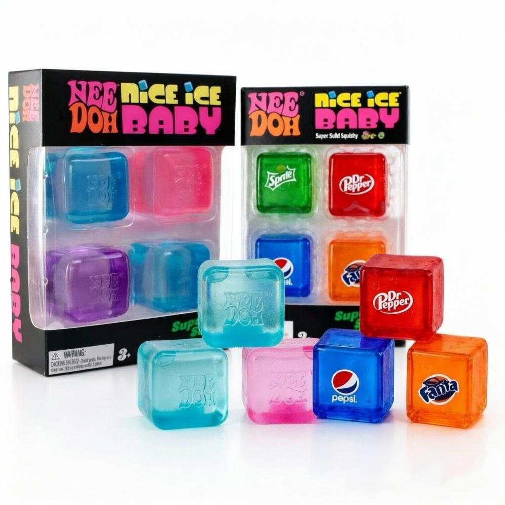 Schylling Needoh Nice Cube Sensorisches Spielzeug Stressabbauende Blöcke Kneifen Linderung Puzzle Lösen Ventilieren Kinder Souvenir