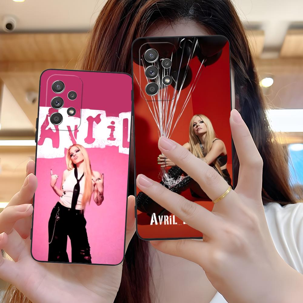 Avril Lavigne Matte TPU Mobile Phone Case for Samsung Galaxy M55 54 42 35 34 33 32 23 22 15 14 13 12 F55 5G Colorful Cover