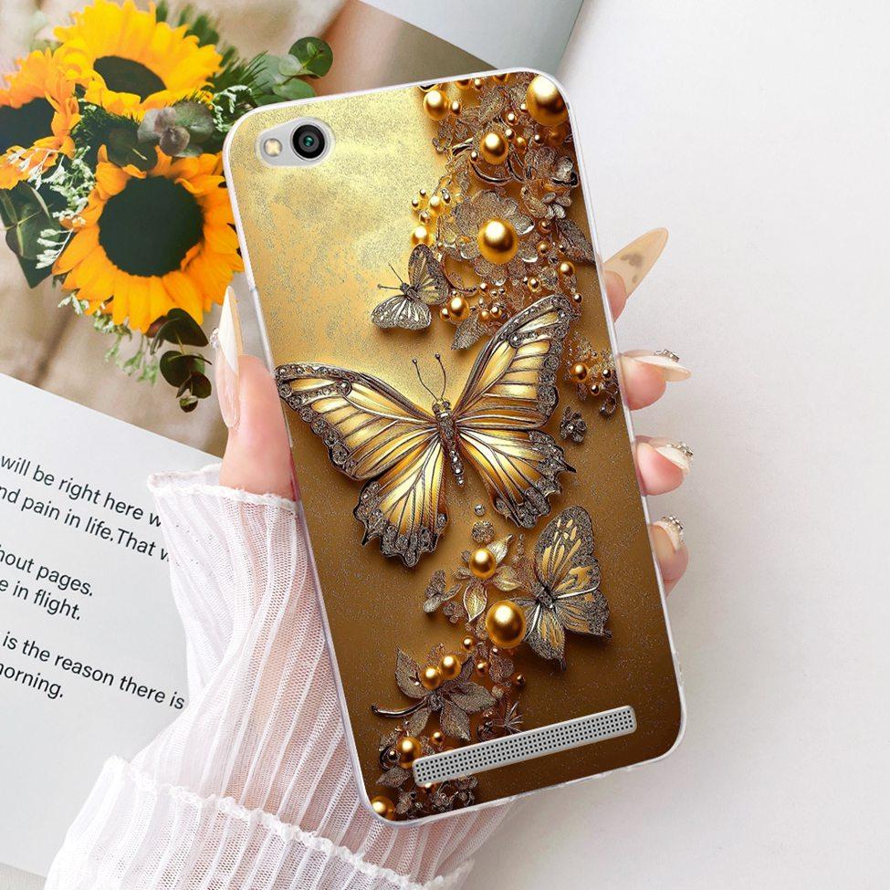 For Redmi 3 Clear Case Aesthetic Luxury Cute Cat Fashion Butterfly Funny Painted Funda For Xiaomi Redmi 3 Casing