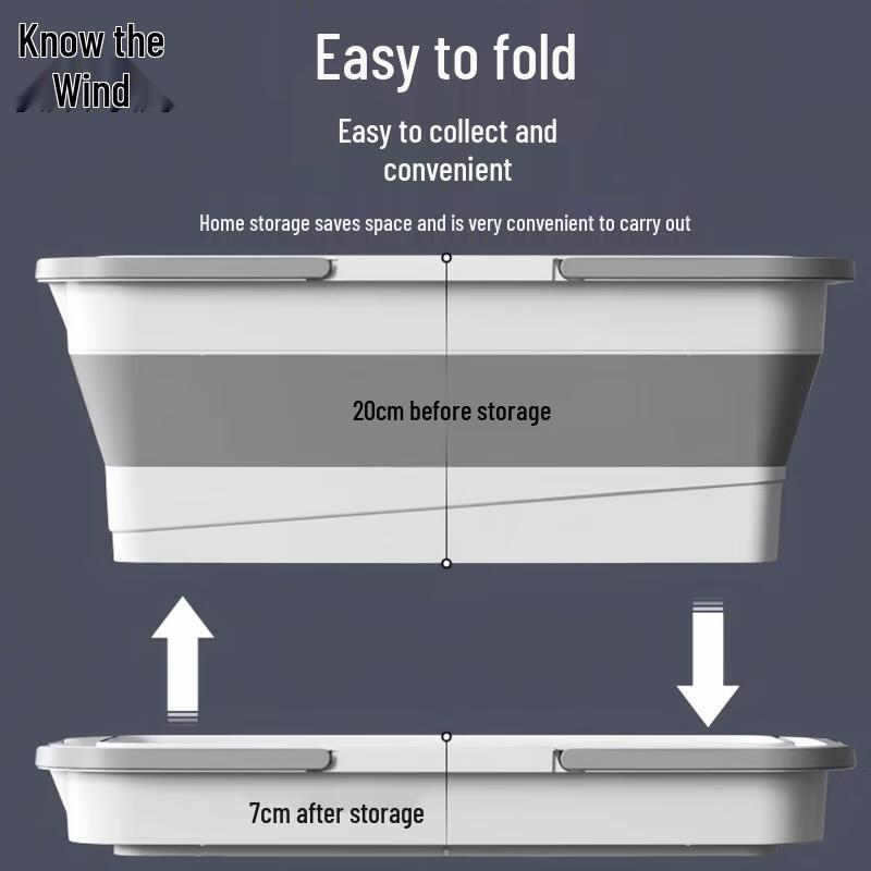 Zhifeng Foldable Rectangular Mop Bucket