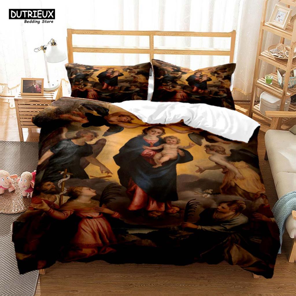 Bettdecke Gott Digitaldruck Polyester Bettwäsche-Sets Kinder Jungen Set Für Teenager Bettwäsche-Set Bett-Set Queen-Size Bettwäsche-Set
