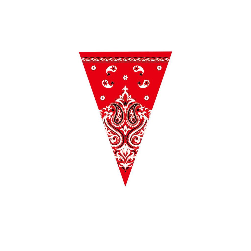 Western Cowboy Triangle Banner Decoration for Parties