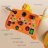 Sensory Toys Cartoon Montessori Busy Board with LED Light Switch Control Board Travel Activities Children Game for 2-4 Years Old