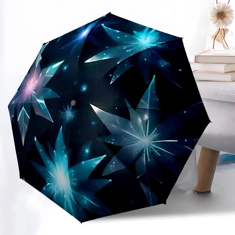 

1pc Crystal Flowers Automatic Open/Close Umbrella - Compact Travel Umbrella, Gift for Birthday, Holiday yy260106058