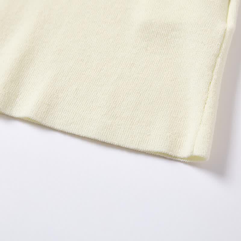 Xiangying Women's Off-Shoulder Bow Knit Top