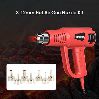 7 pz/Set Kit Ugelli Universali per Pistola ad Aria Calda 3-12mm per 858D Strumento di Saldatura Saldatura Termorestringente Ugello Riscaldatore Termico