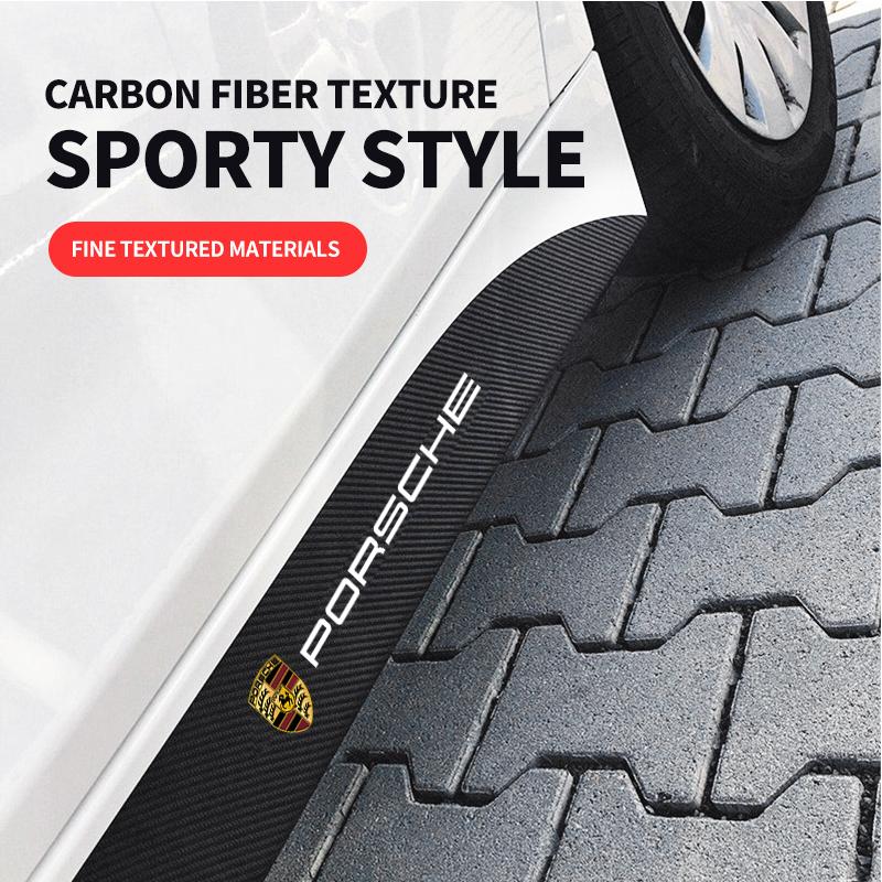 Nuovi 2 pezzi Minigonne Laterali per Portiera Auto Battitacco Adesivi Decorativi per Carrozzeria Accessori Auto Per Porsche GTS Cayenne Cayman Panamera Macan 911 718 928 90