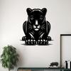Tiger Metal Wall Art Mural Rust Resistant Wildlife Decor Halloween New Year Gift Home Garden Fence 1pc